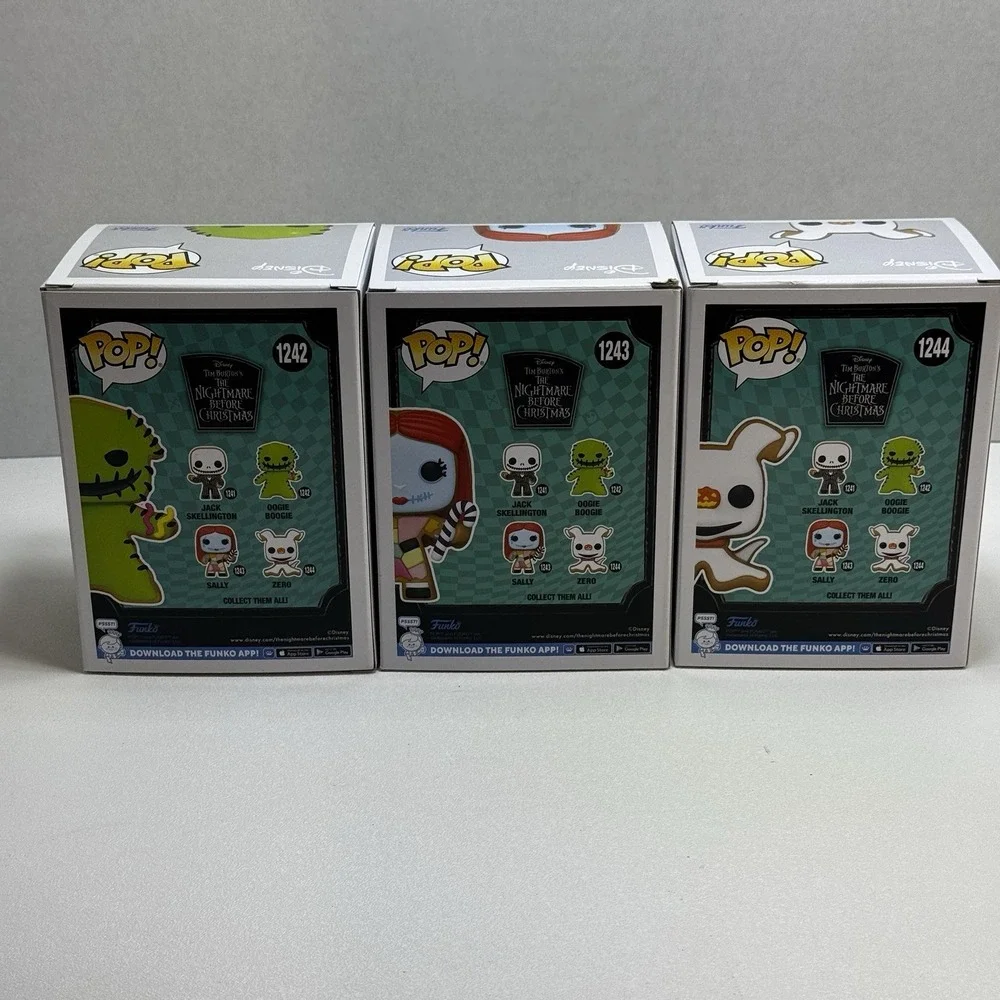 Nightmare before christmas Gingerbread Funko Pop complete set of 3